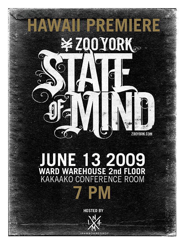 ZOO YORK STATE OF MIND / PREMIERE WARD WAREHOUSE