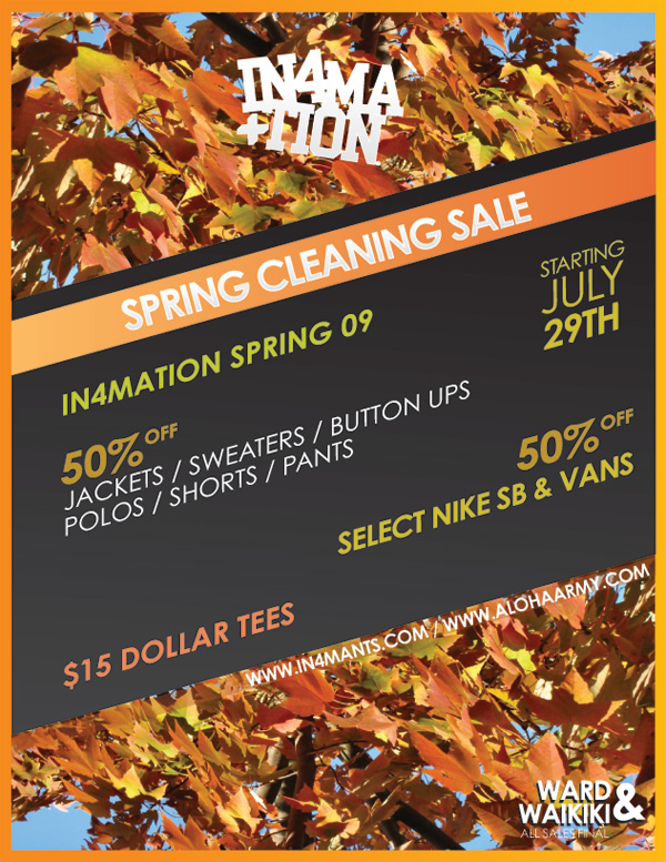 SPRING CLEANING WARD & WAIKIKI FLYER